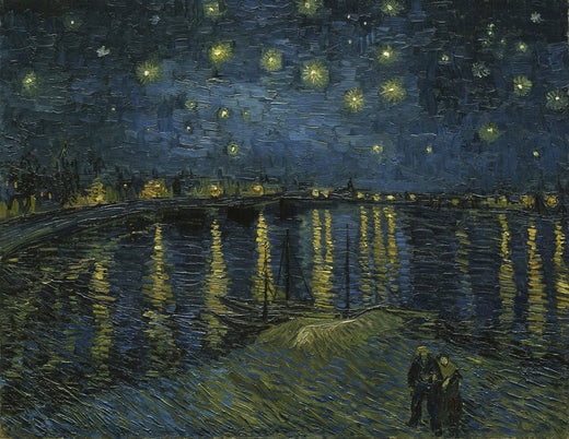 Starry night over the Rhône by Vincent Van Gogh